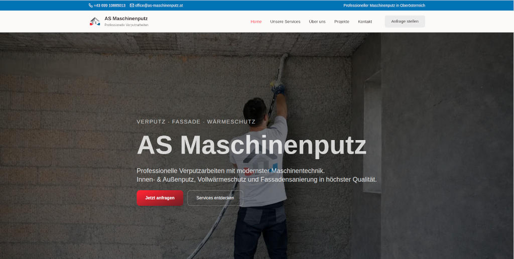 AS Maschinenputz Website